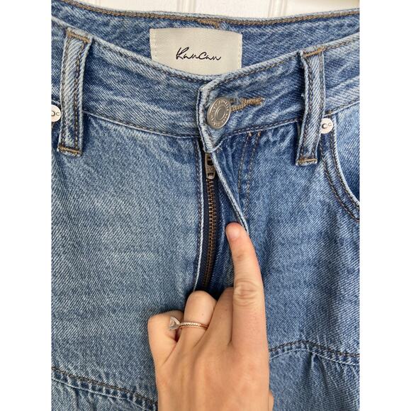 KanCan Skirt Women's Large Denim Midi, Western Boho South Western Rodeo - Picture 5 of 7